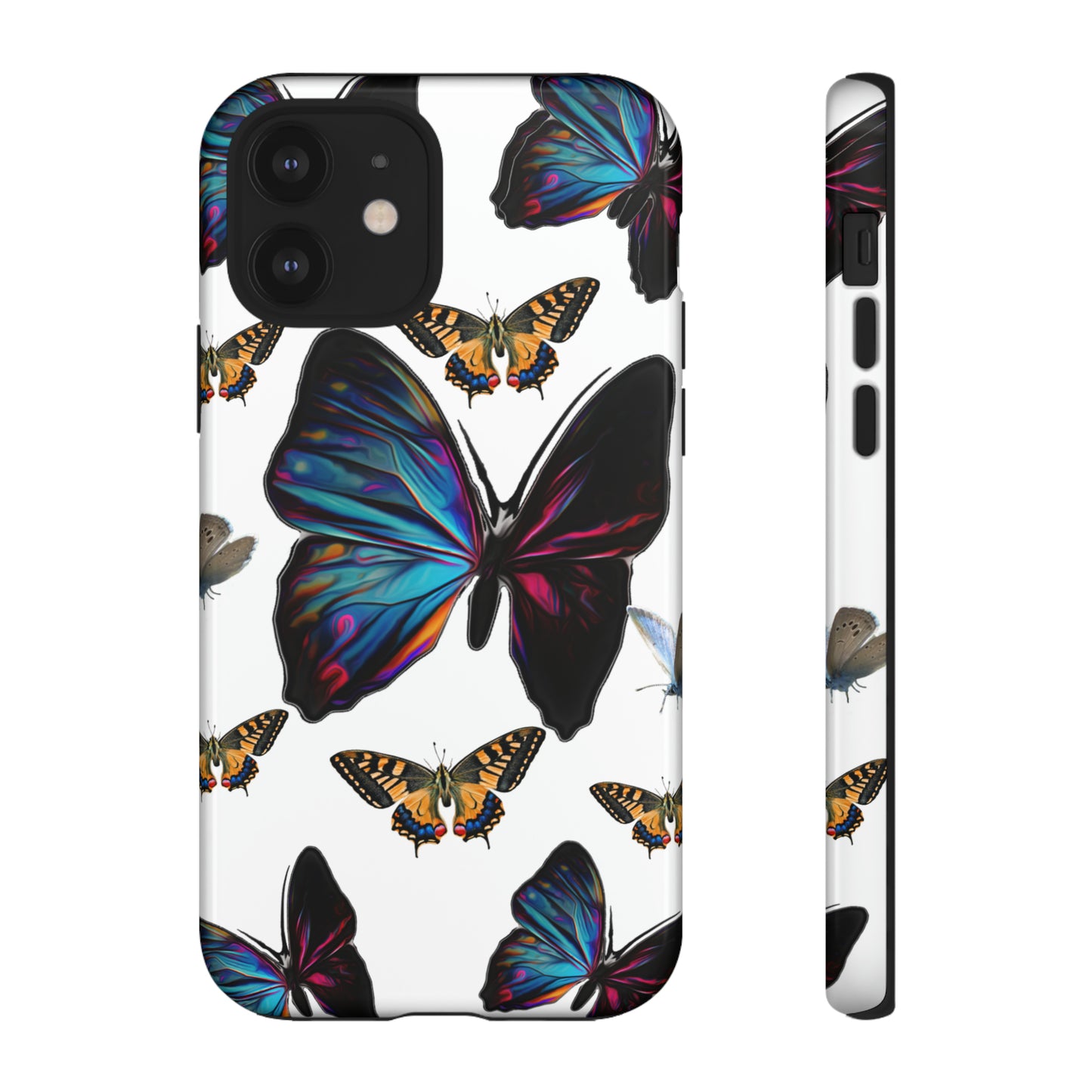 Beautiful Butterfly Phone Case/White Background, Samsung Galaxy, iPhone 15, 14, 13 pro max case, iPhone Tough Phone Case, Popular Phone Cover, Everyday Phone Cases, Tough Case