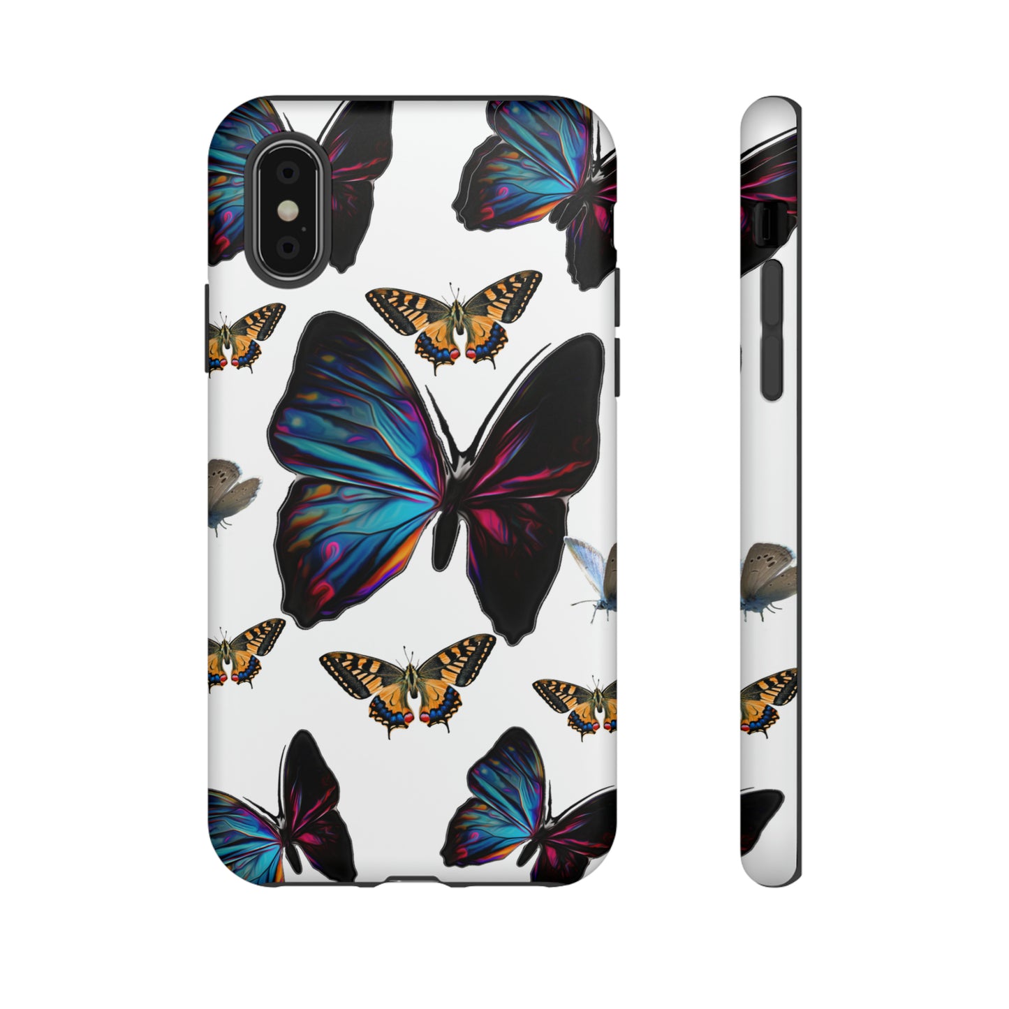 Beautiful Butterfly Phone Case/White Background, Samsung Galaxy, iPhone 15, 14, 13 pro max case, iPhone Tough Phone Case, Popular Phone Cover, Everyday Phone Cases, Tough Case