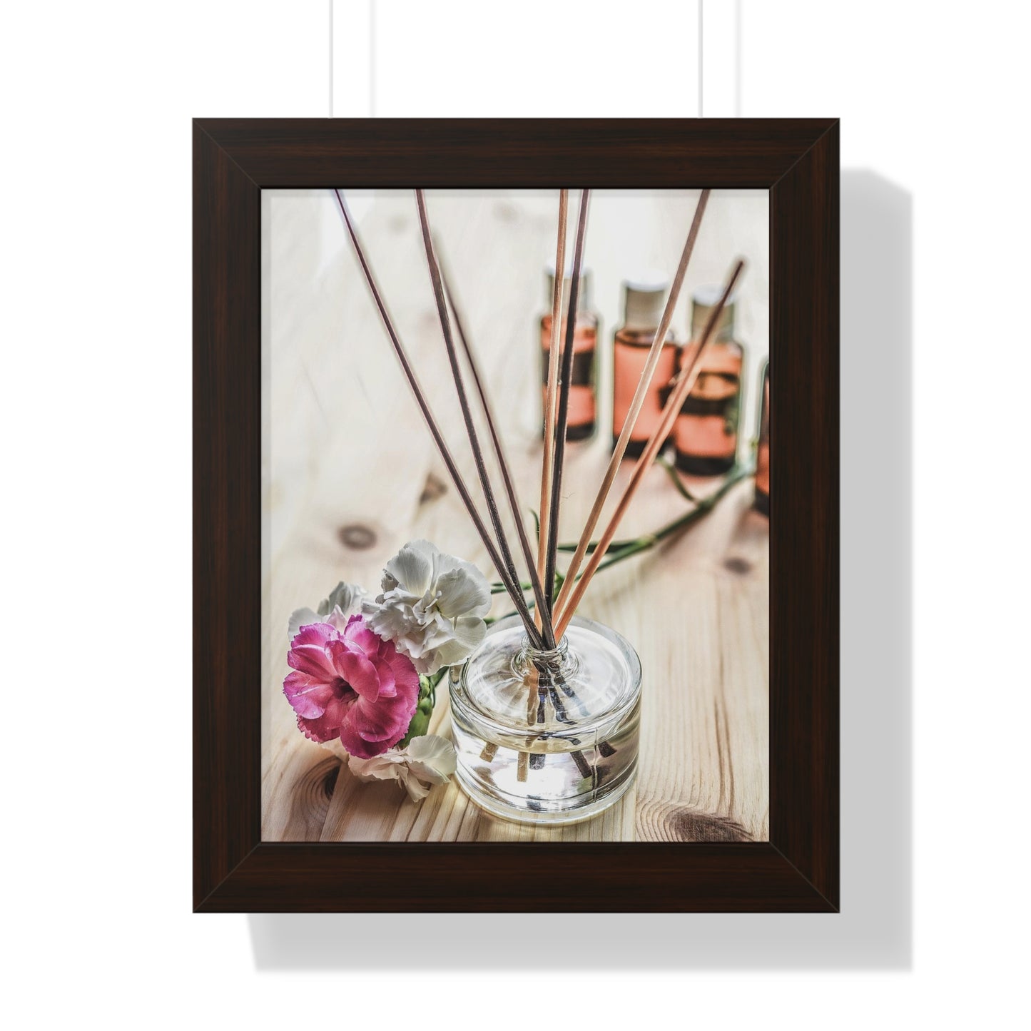 Diffuser+ Rose Wall Art Framed Vertical Poster