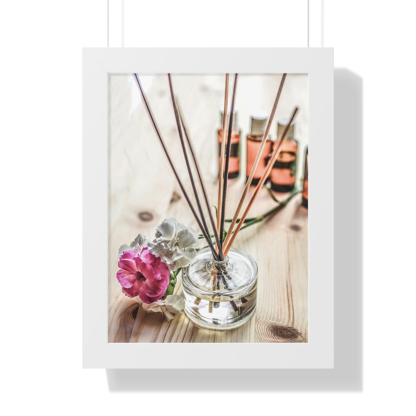 Diffuser+ Rose Wall Art Framed Vertical Poster