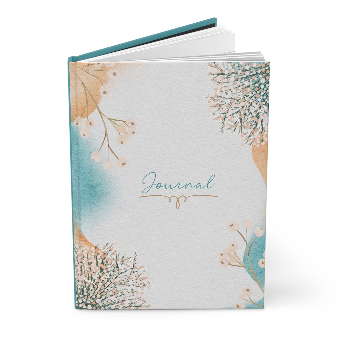 Blue & Cream Water Color Hardcover Journal Matte