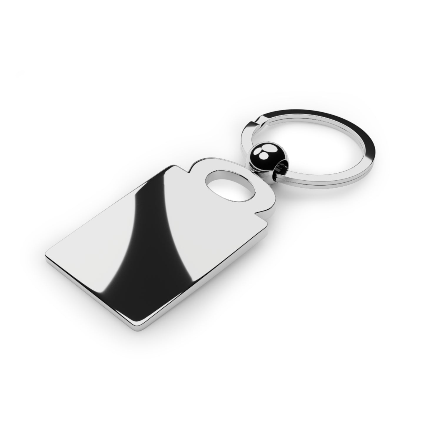 Cross + Blood Rectangle Keyring