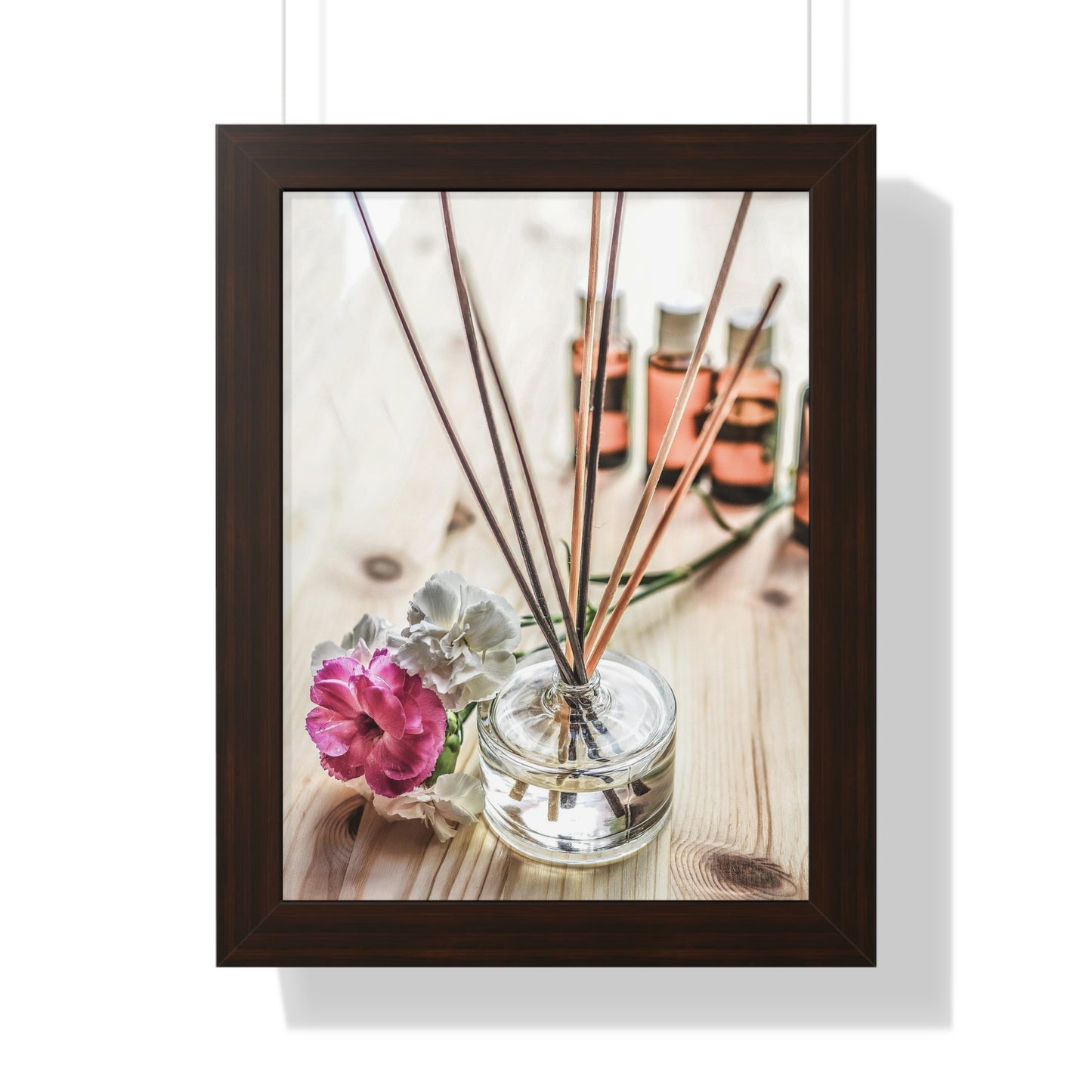 Diffuser+ Rose Wall Art Framed Vertical Poster