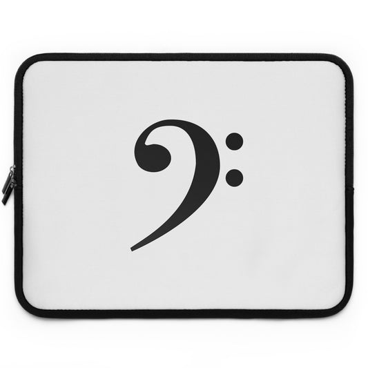 Bass Clef, Laptop Sleeve, Positive, Inspiration, Gift, Special Occassion, Laptop Sleeve, Work, Musician