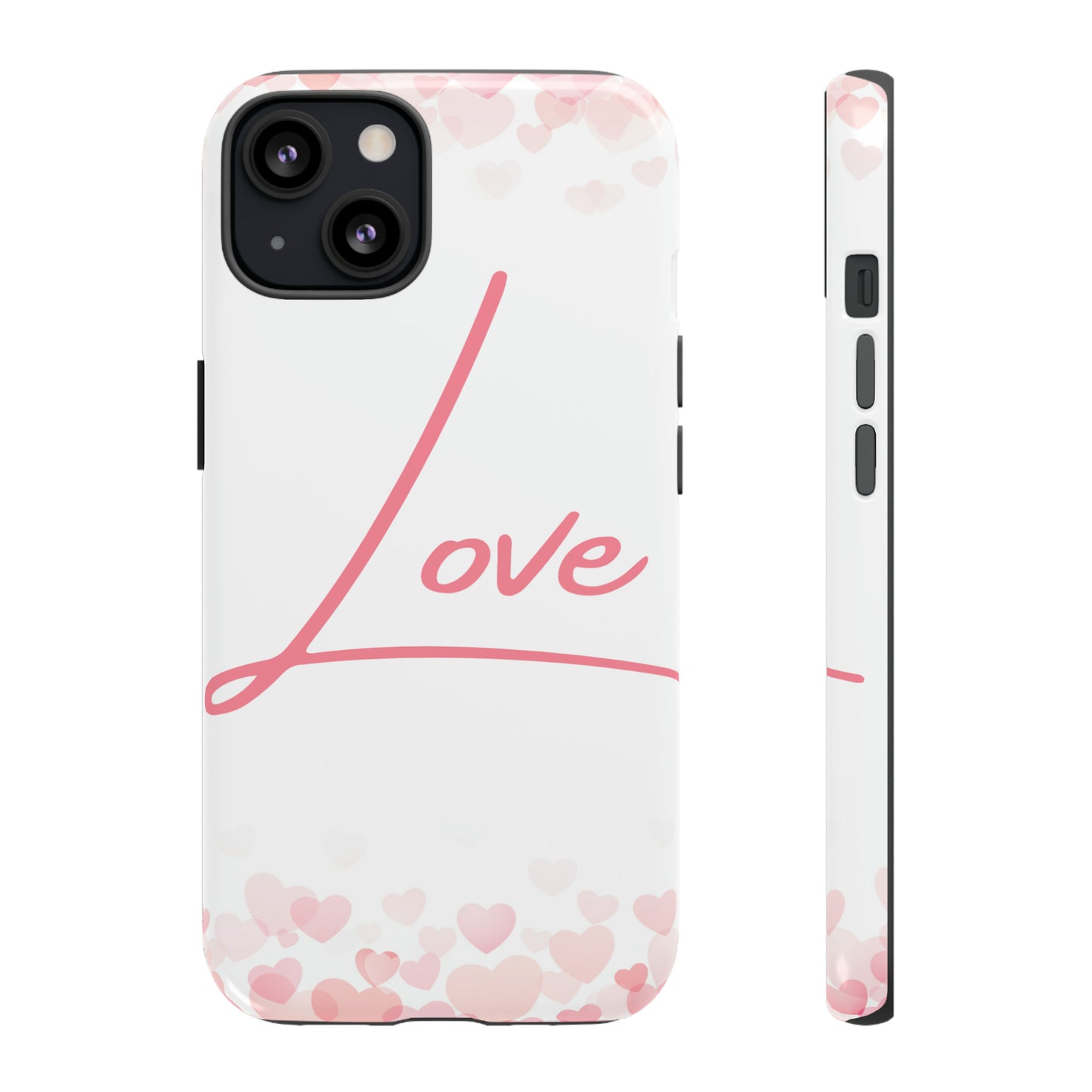 Love and Hearts Phone Case, Samsung Galaxy, iPhone 15, 14, 13 pro max case, iPhone Tough Phone Case, Popular Phone Cover, Everyday Phone Cases, Tough Case