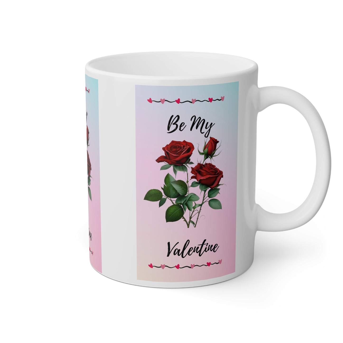 Valentine Rose Mug, 11oz, Positive, Valentine's Day, Inspiration, Gift, Coffee Mug, Special Occassion Mug