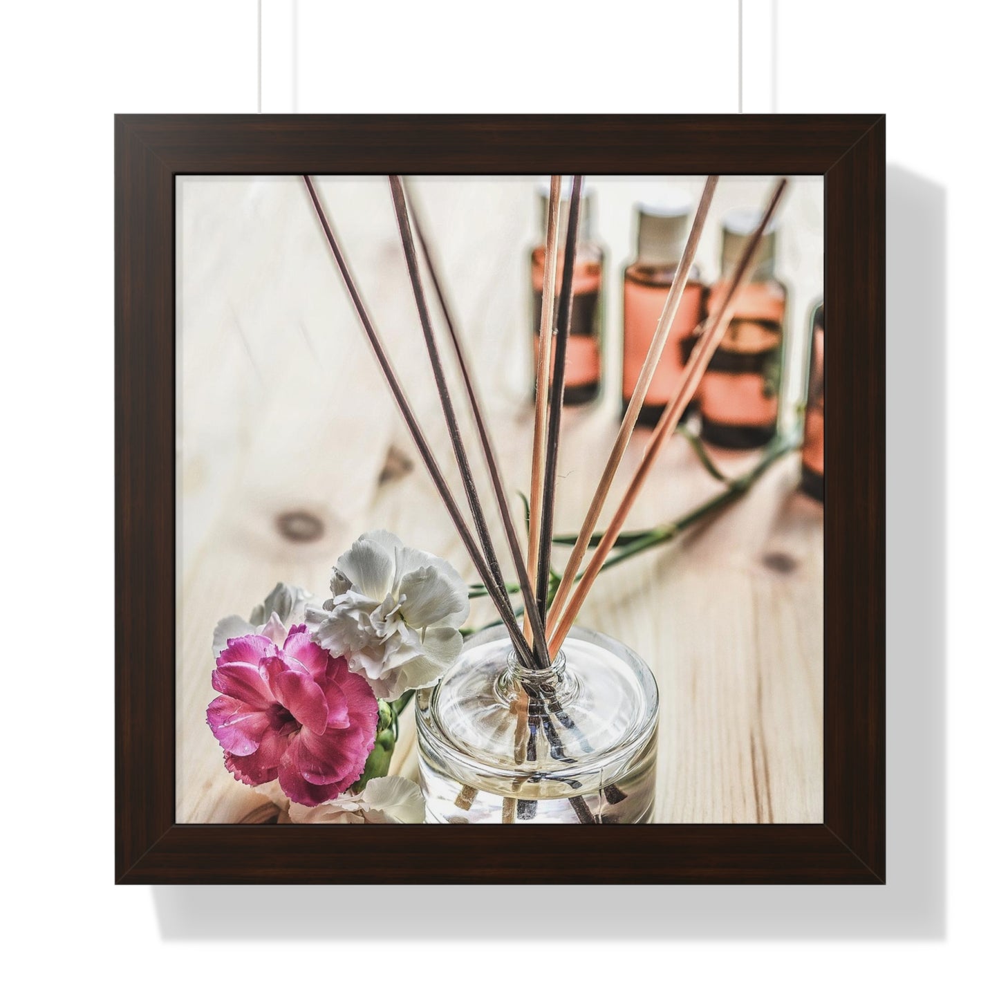 Diffuser+ Rose Wall Art Framed Vertical Poster