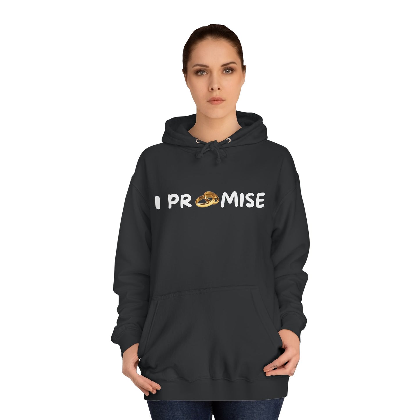 I PROMISE MARRIAGE VOW HOODIE, Unisex College Hoodie, Bible, Church, Inspirational, Commitment Hoodie