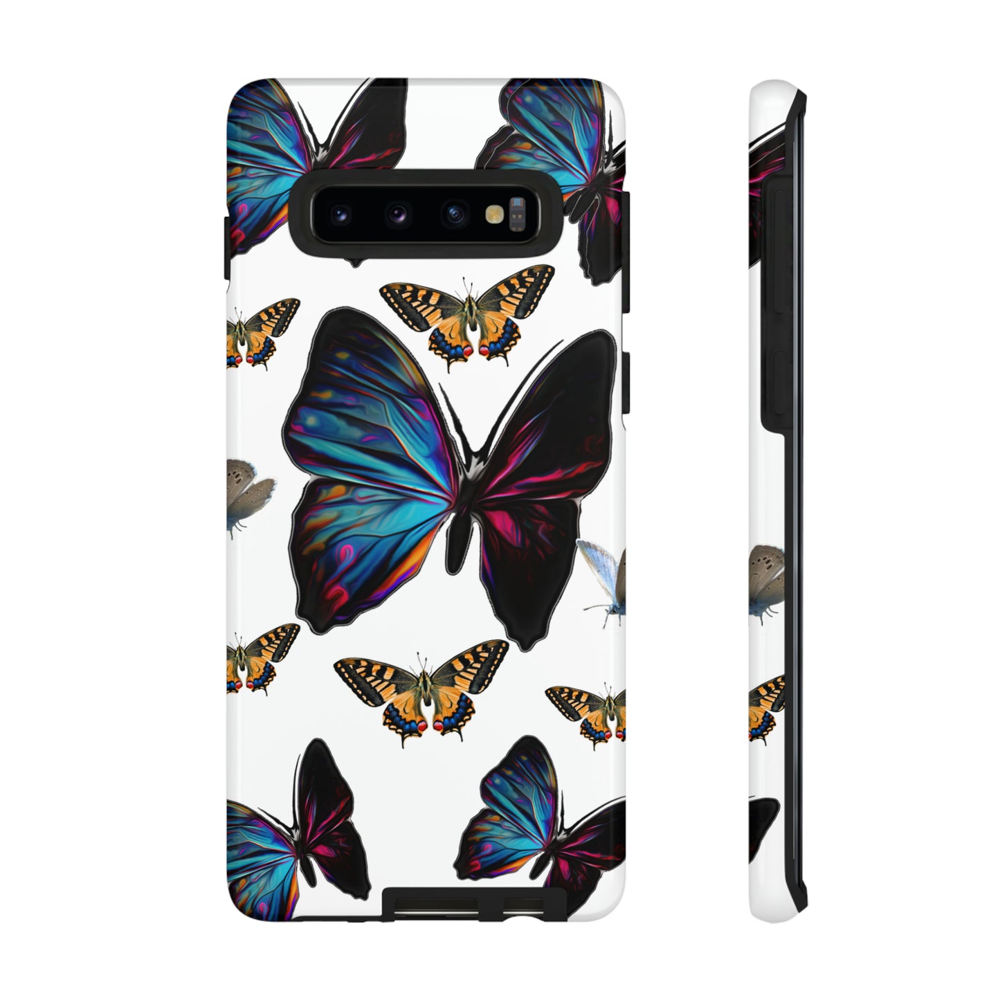 Beautiful Butterfly Phone Case/White Background, Samsung Galaxy, iPhone 15, 14, 13 pro max case, iPhone Tough Phone Case, Popular Phone Cover, Everyday Phone Cases, Tough Case