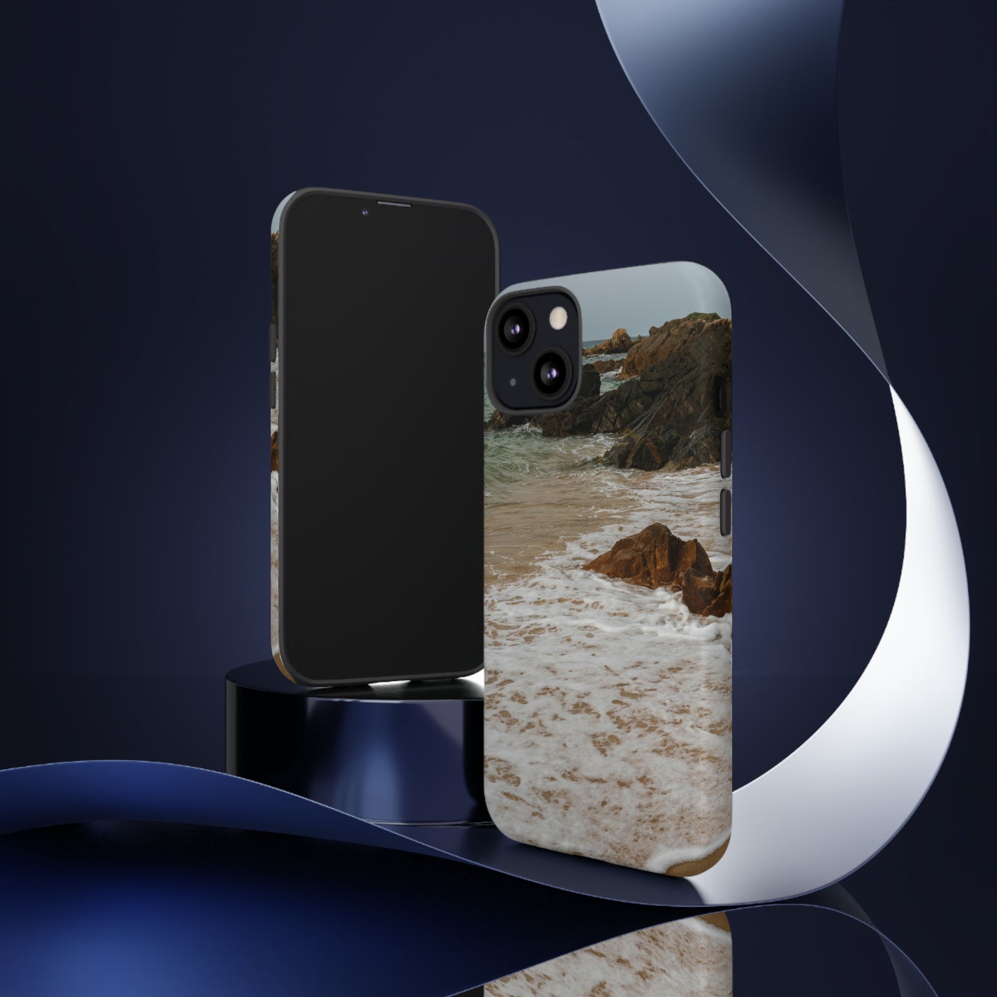 Calm Beach, Phone Case, Samsung Galaxy, iPhone 15, 14, 13 pro max case, iPhone Tough Phone Case, Popular Phone Cover, Everyday Phone Cases, Tough Case
