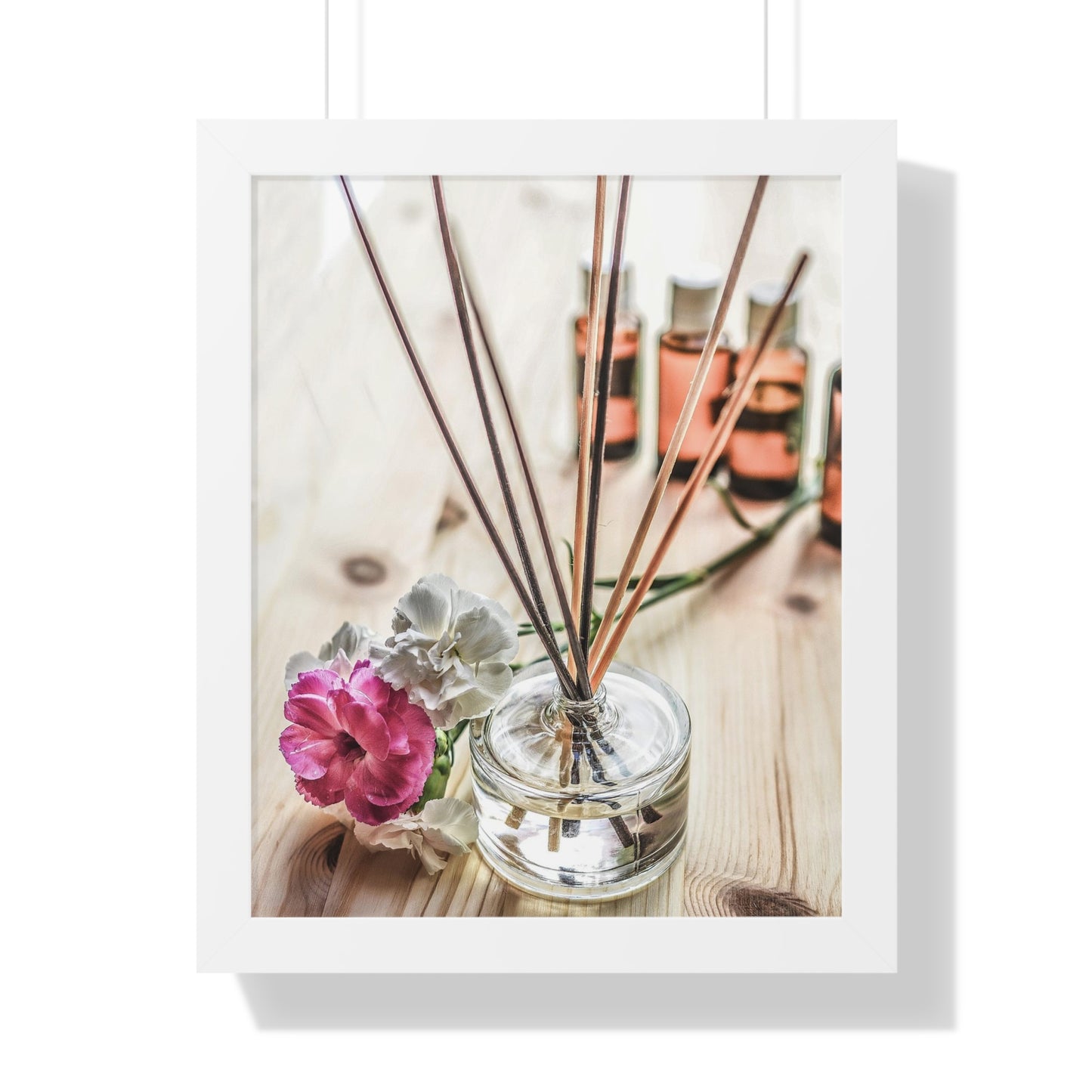 Diffuser+ Rose Wall Art Framed Vertical Poster