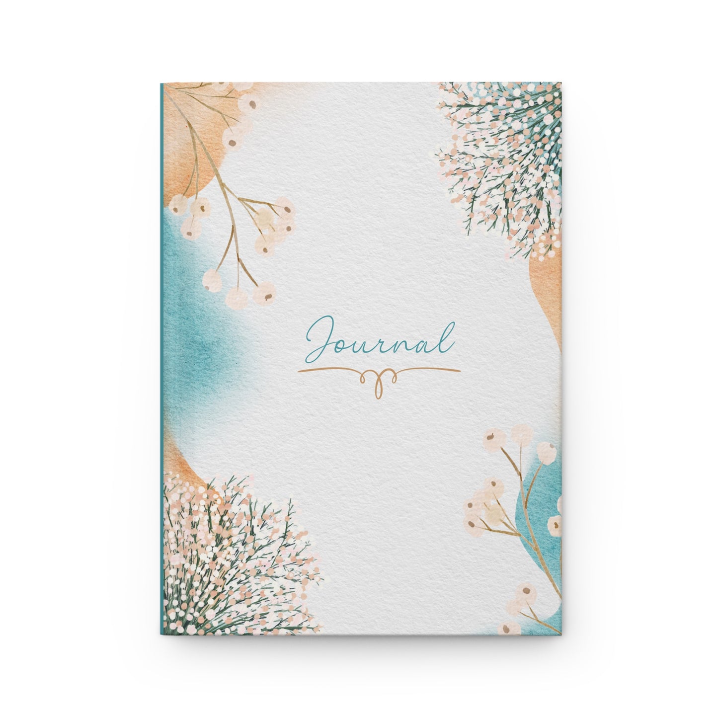 Blue & Cream Water Color Hardcover Journal Matte